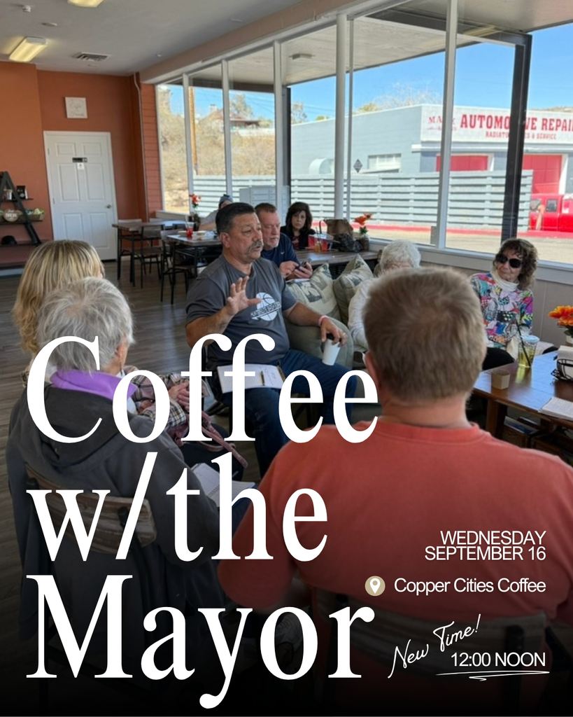 Coffee with the Mayor Wed. Sept. 16 @ 12:00 Noon