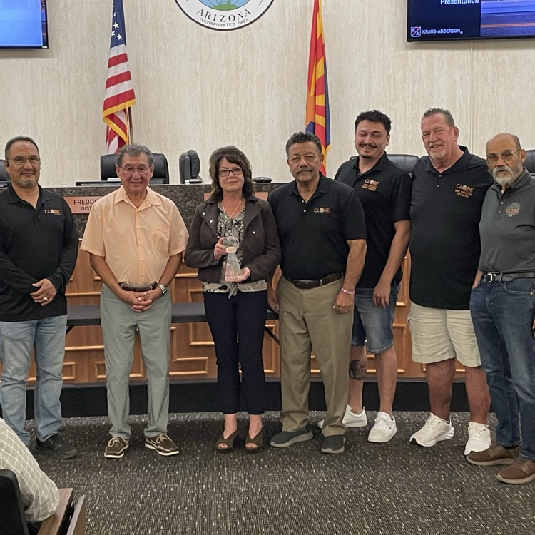 Shelly Salazar with Globe City Council