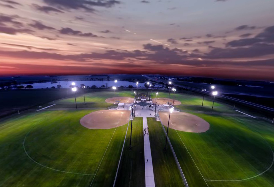 Veterans Complex Fields Aerial View