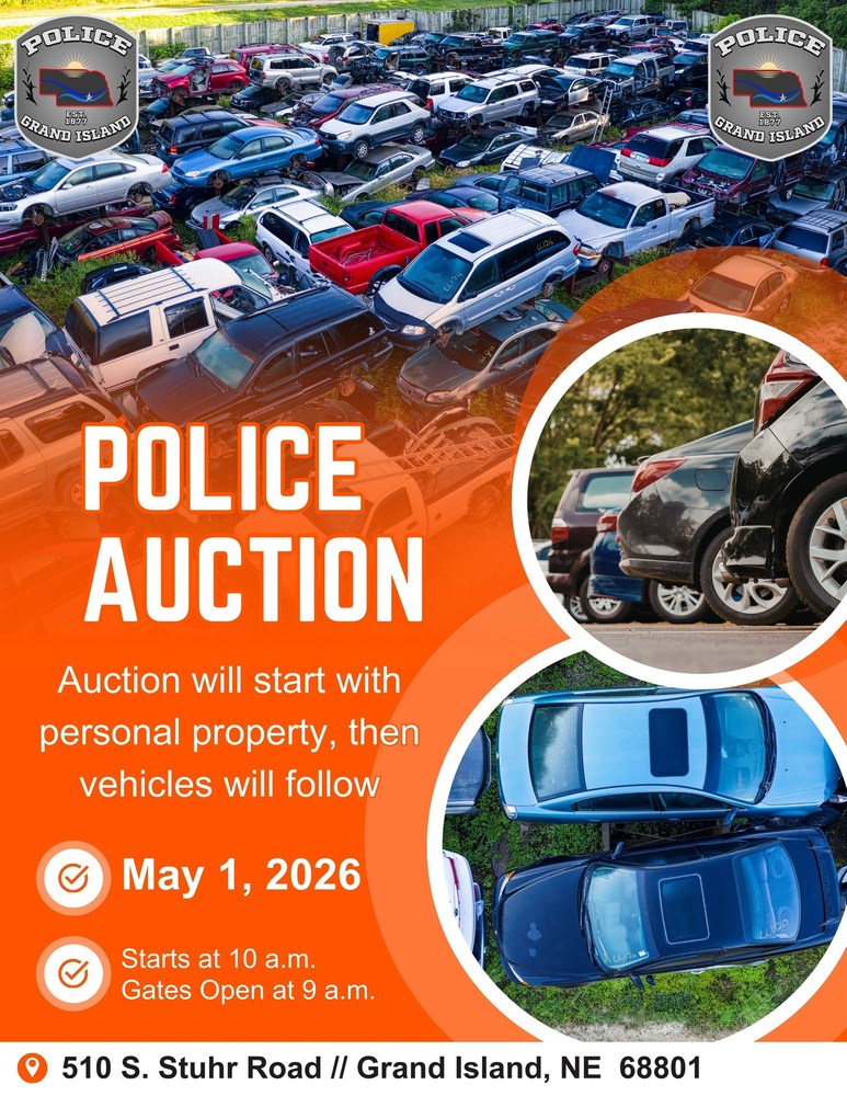 Police Auction Flyer