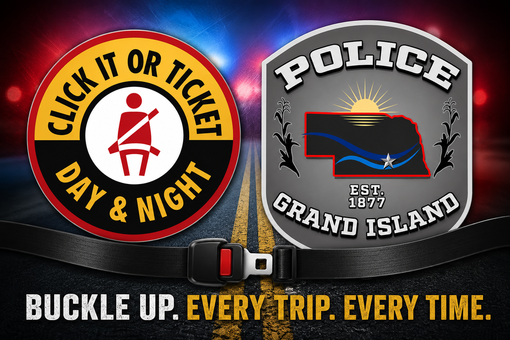GIPD Click it or Ticket Graphic