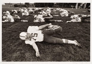 George Tuck Born Amarillo, TX 1942 “A Stretch in Time Saves the Hamstring” Gelatin silver print, 1987 8 x 12 inches Sheldon Museum of Art University of Nebraska-Lincoln Gift of the artist U-4328.1991