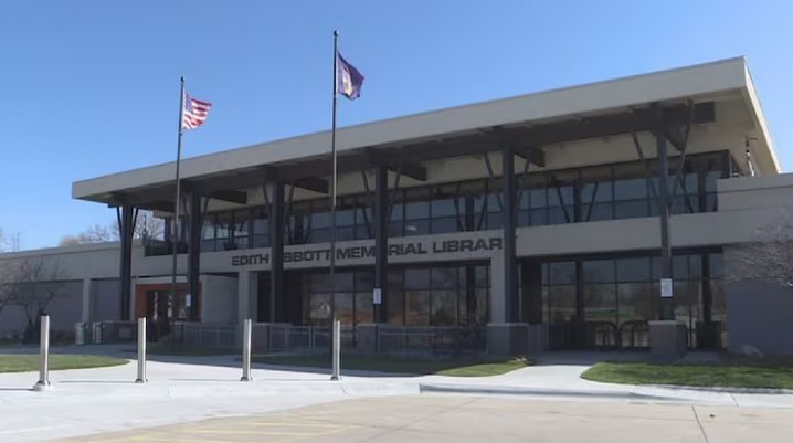 Grand Island Public Library on a sunny day