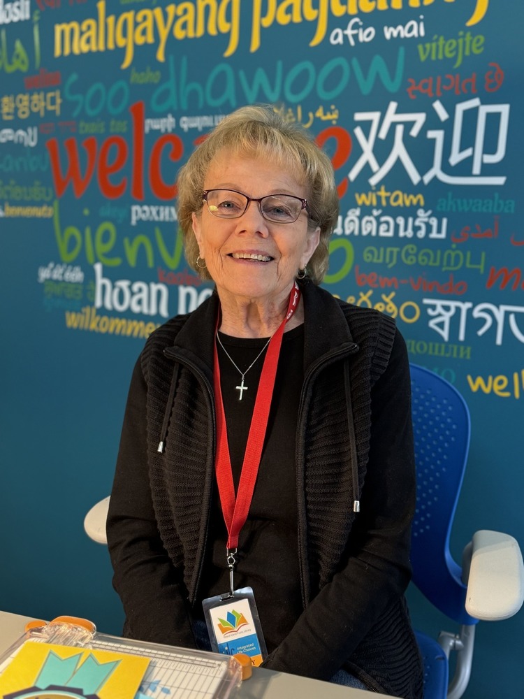 Judy Brott Smiling at the Library