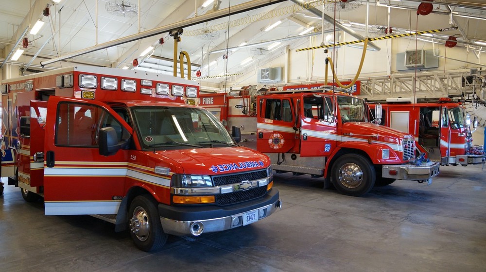 GIFD Ambulance and Truck