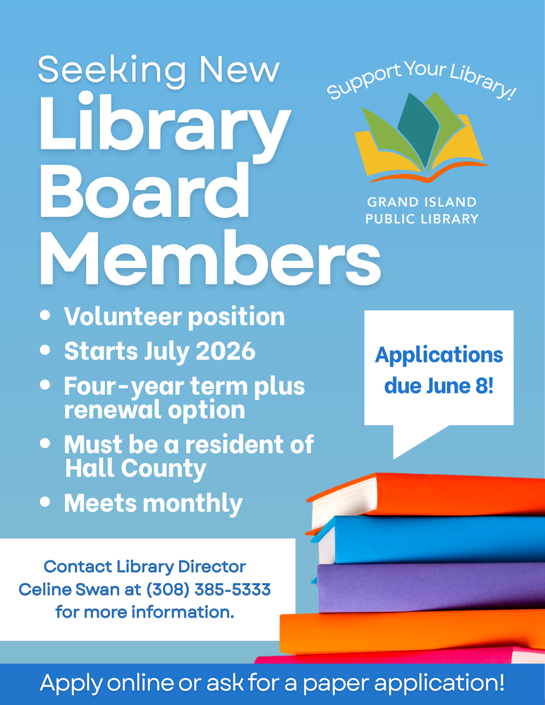 Flyer for GIPL Seeking New Board Members