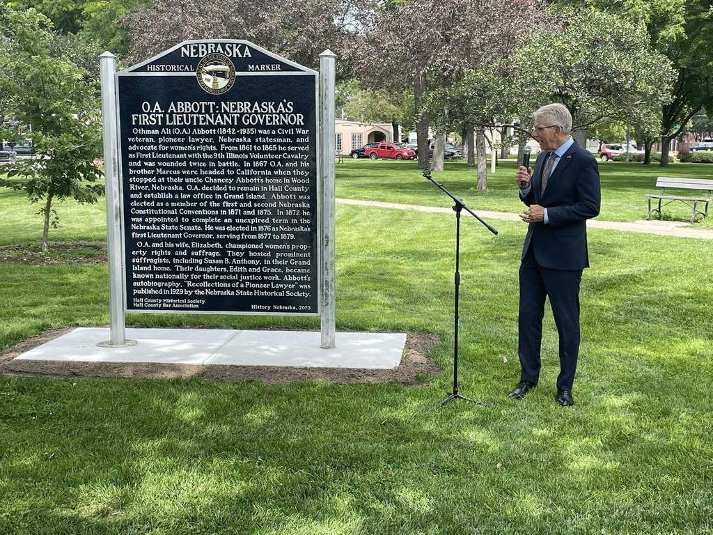 O.A Abbott Marker Dedication