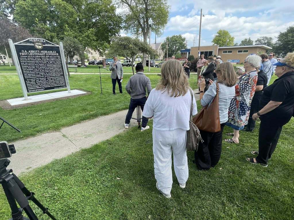 O.A Abbott Marker Dedication