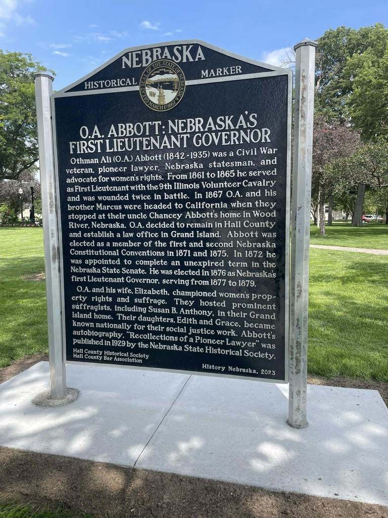 O.A Abbott Marker Dedication