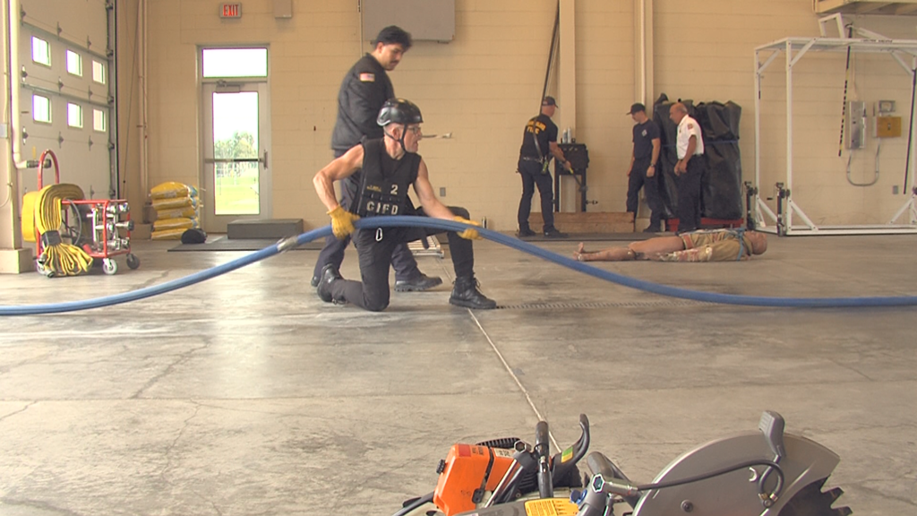 More than 70 recruits going through GIFD Firefighter testing