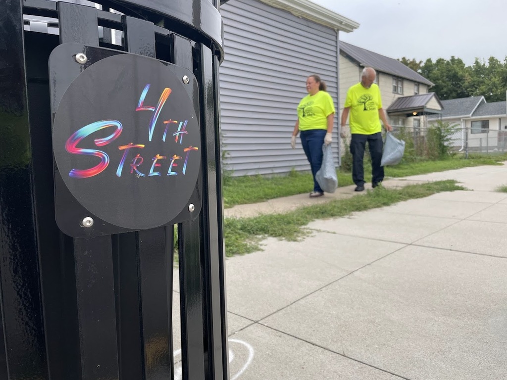 City Staff picking up trash for the annual community-wide clean up day.