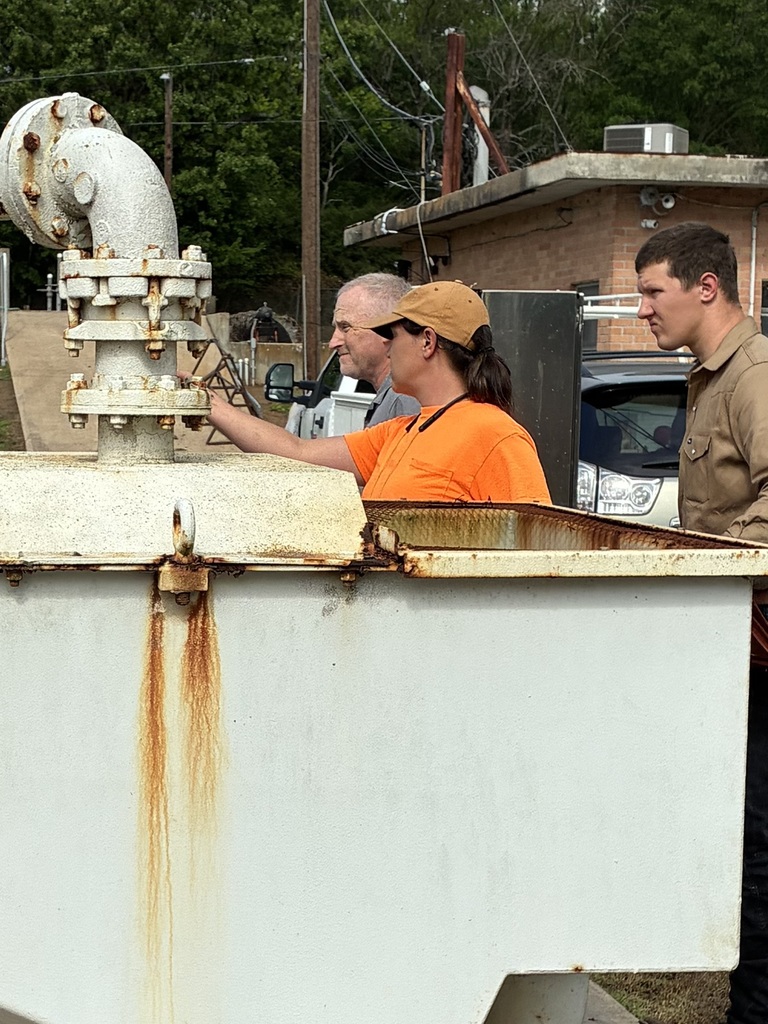 Inspecting the wastewater treatment facility