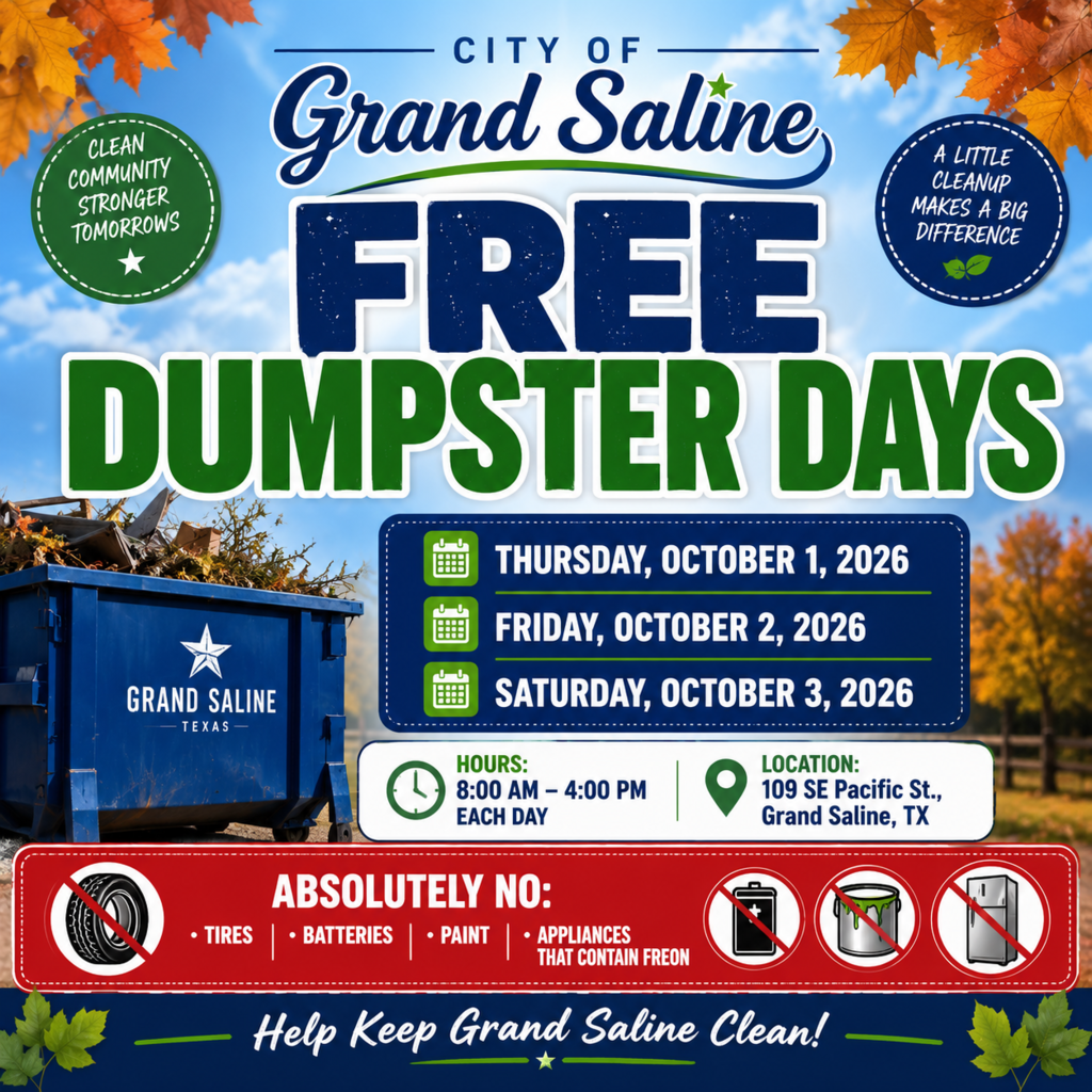 Fall 2026 Free Dumpster Days
