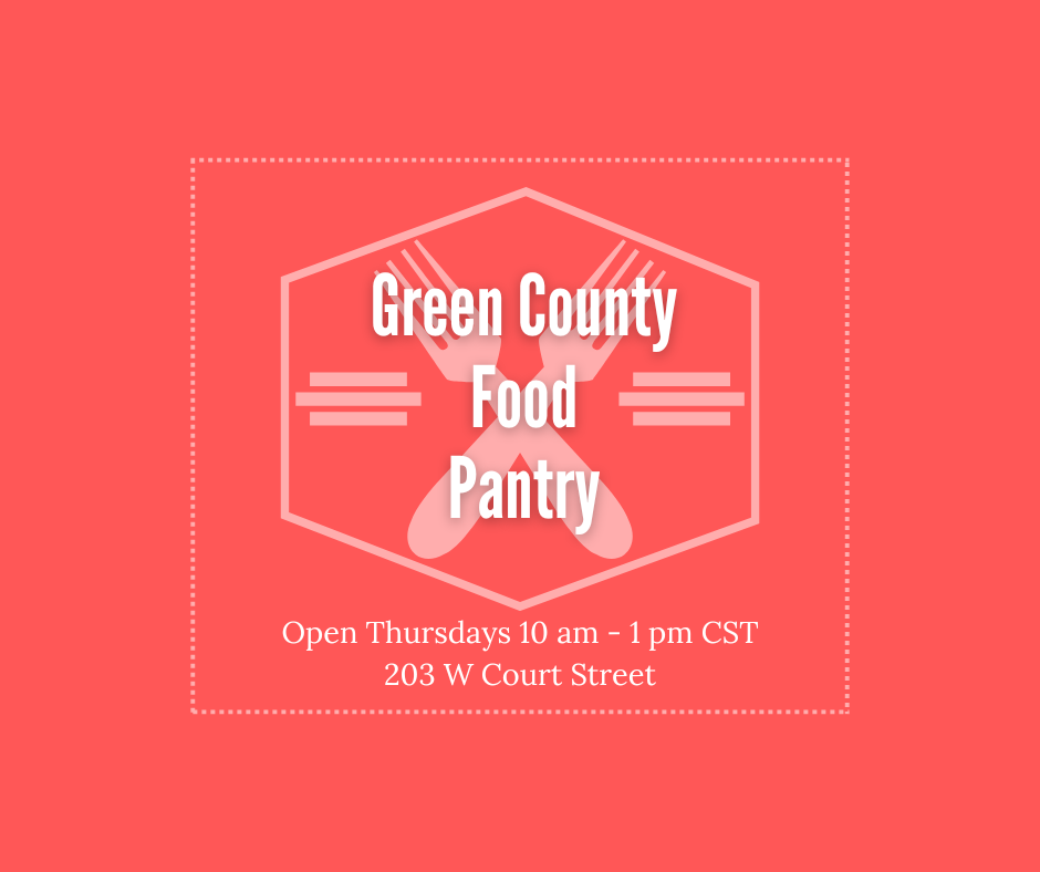 Food Pantry open Tuesdays 10-1 CT at 203 W Court St