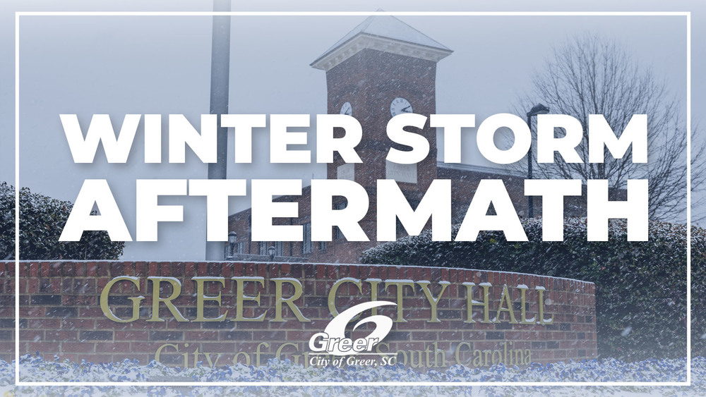 graphic says Winter Storm Aftermath