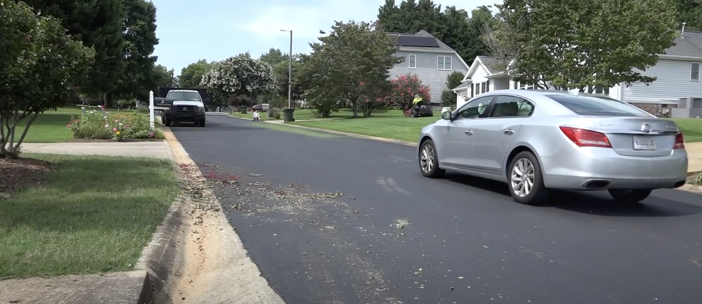 Cars driving on road