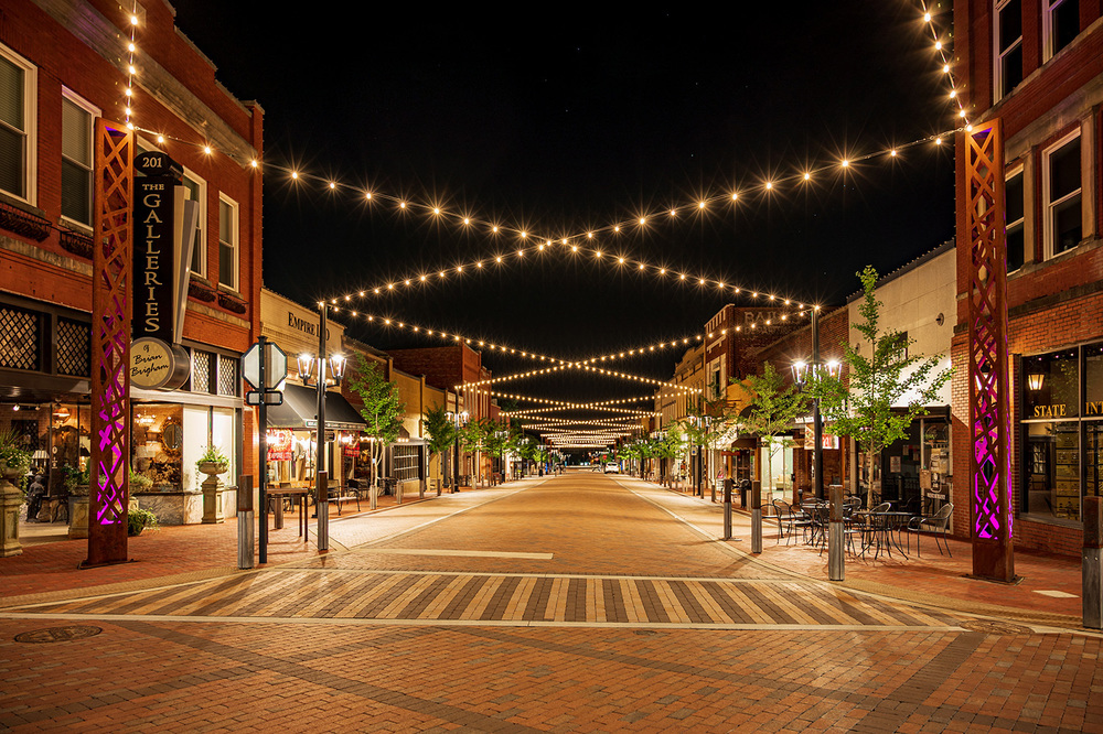 trade street at night