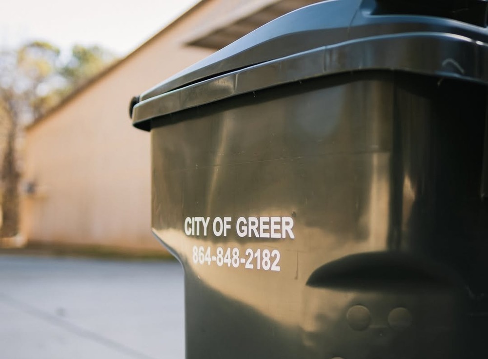 City of Greer trash can