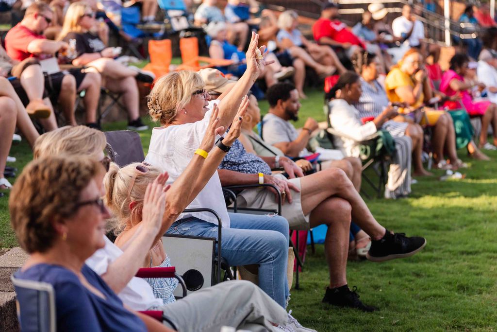 Crowd Cheering at Tunes in the Park