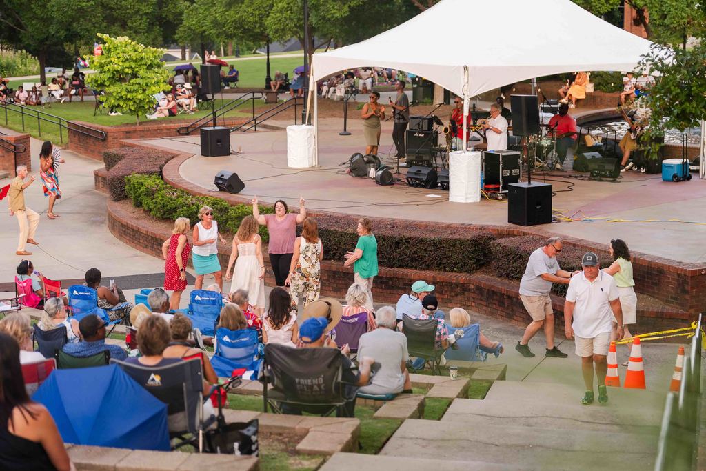 Wide Shot of Crowd at Tunes in the Park