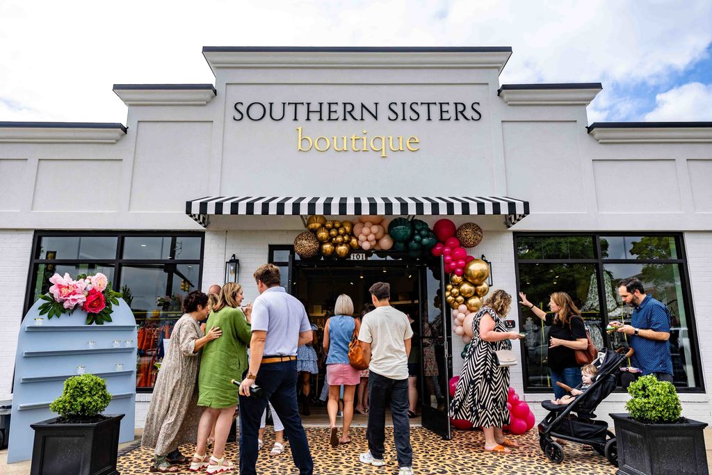 Southern Sisters Boutique Grand Opening Entrance