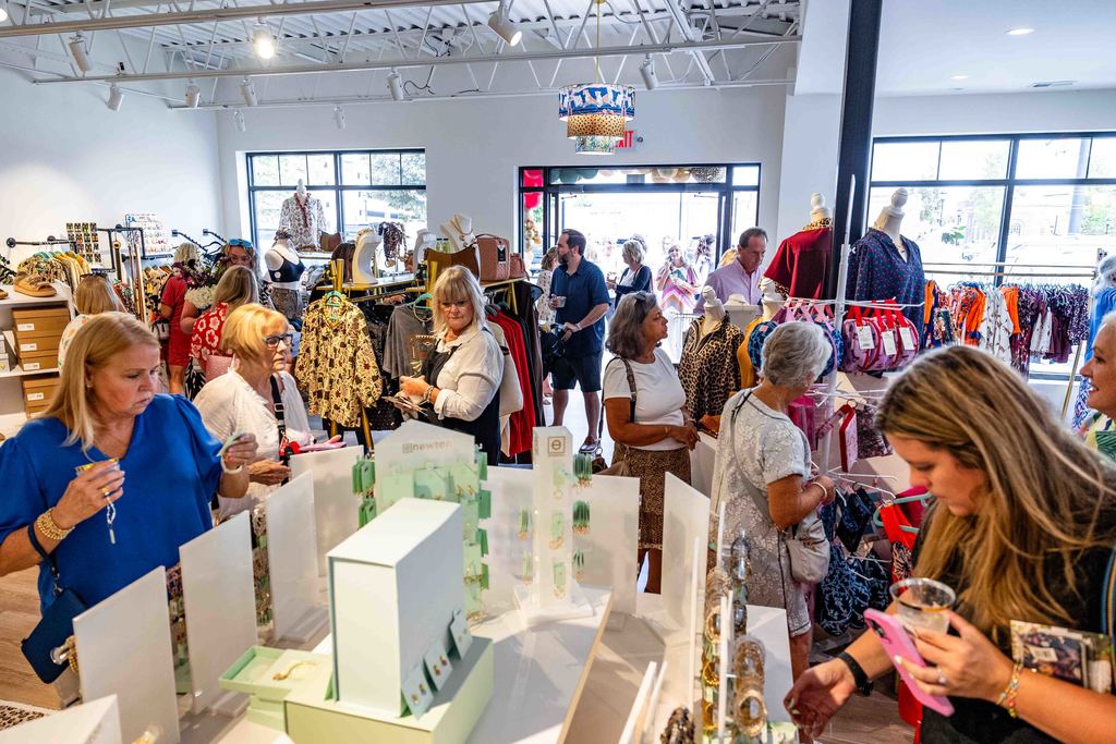 Shot of Crowd at Southern Sisters Boutique