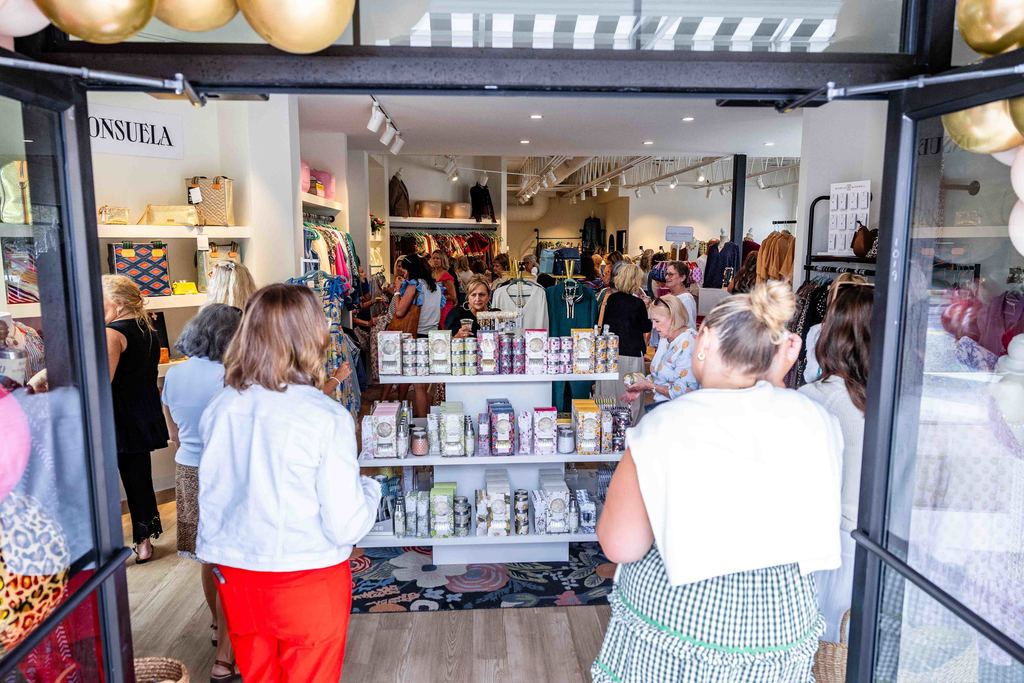 Shot of Crowd at Southern Sisters Boutique