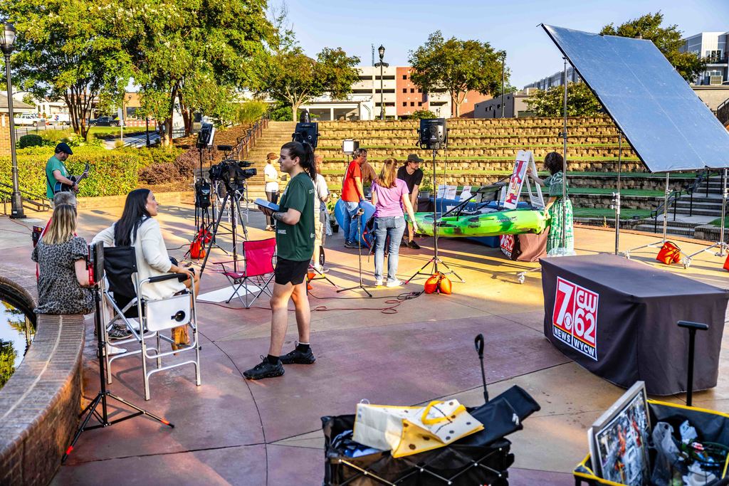 Behind the Scenes Wide Shot of Zip Trip