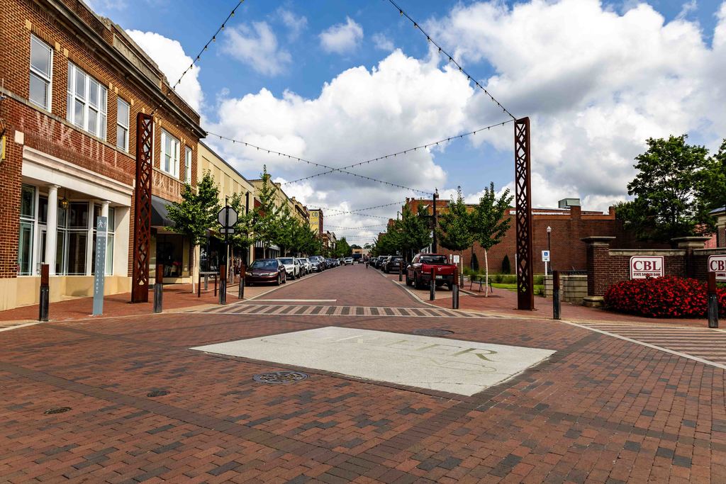 Shot of Downtown Trade St