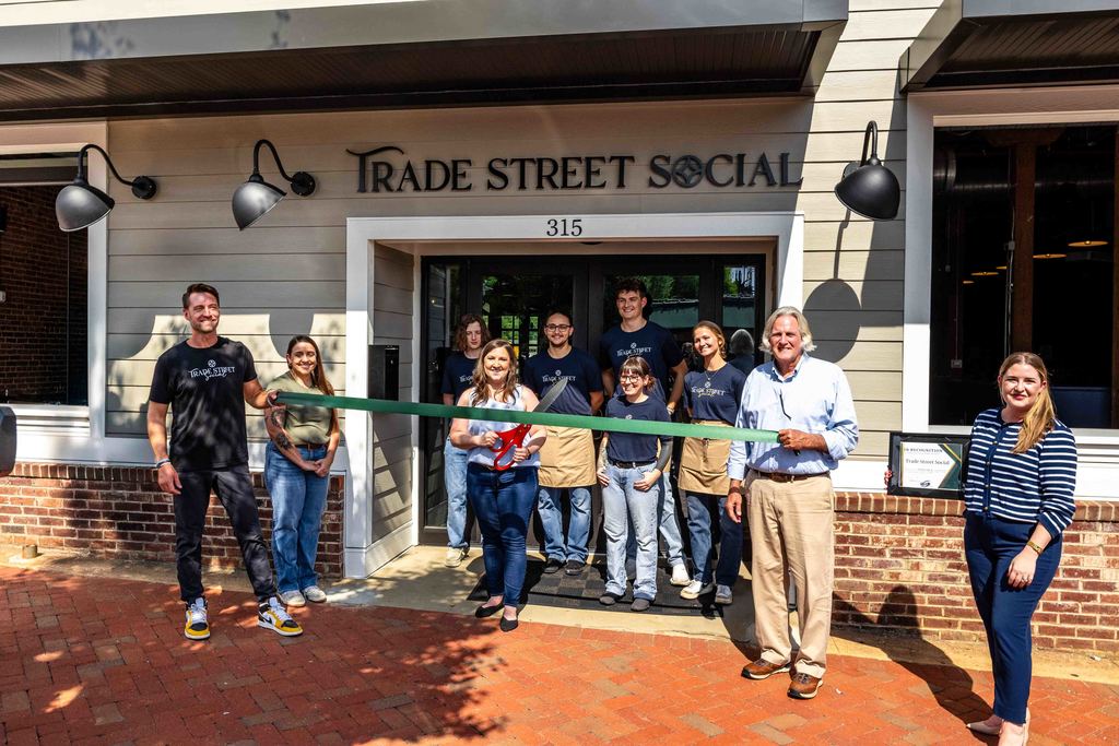 Trade Street Social Ribbon Cutting Group Photo
