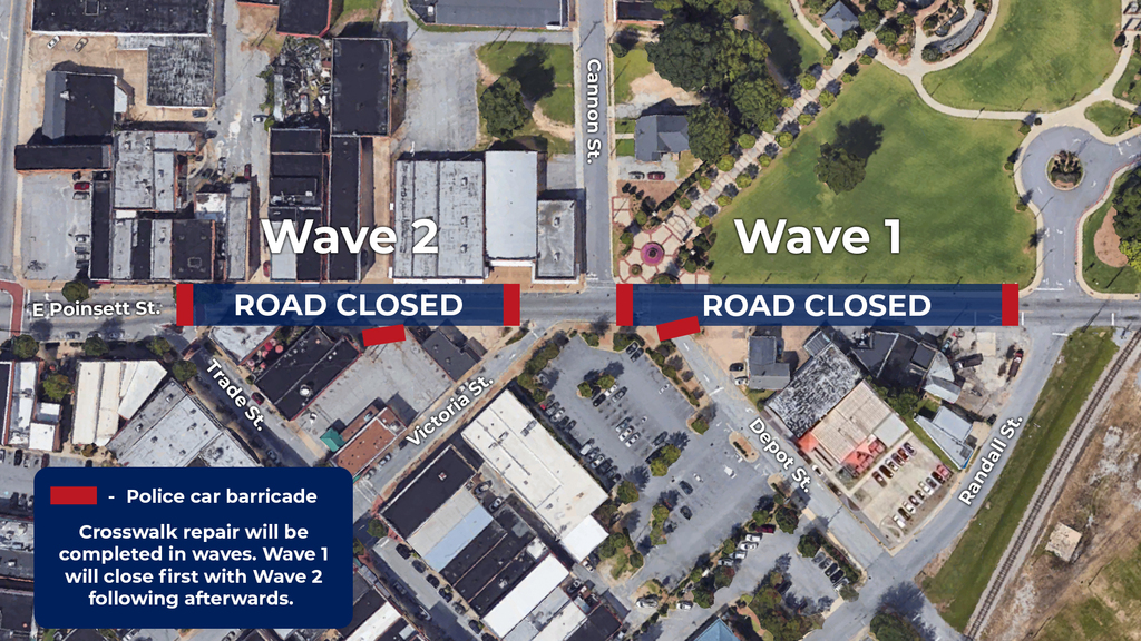 map of road closure