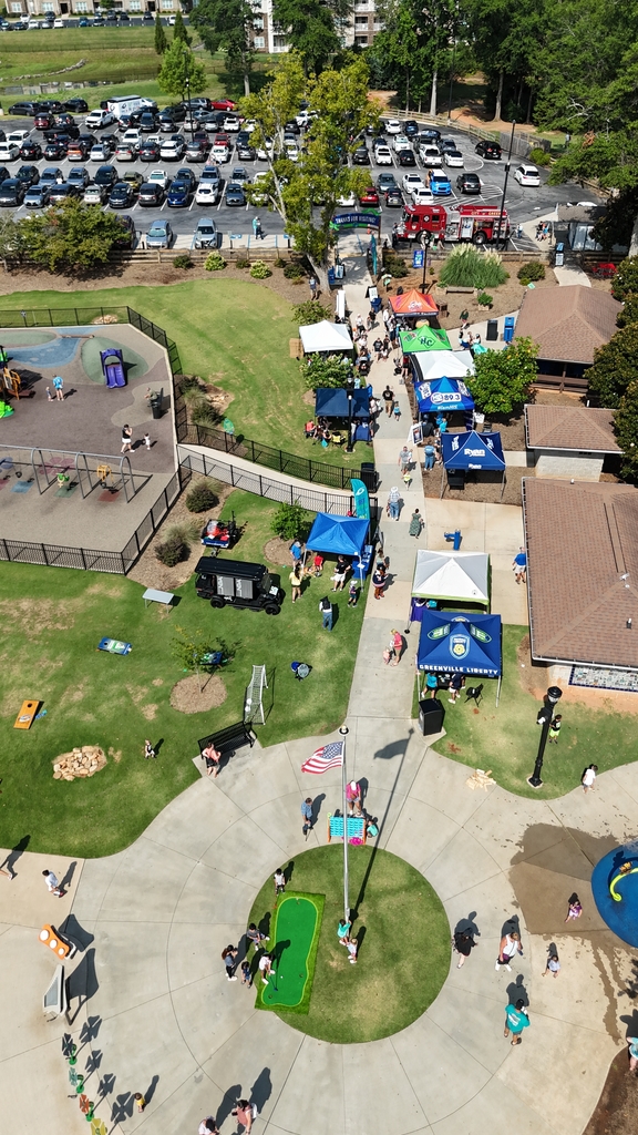 overhead view of century park