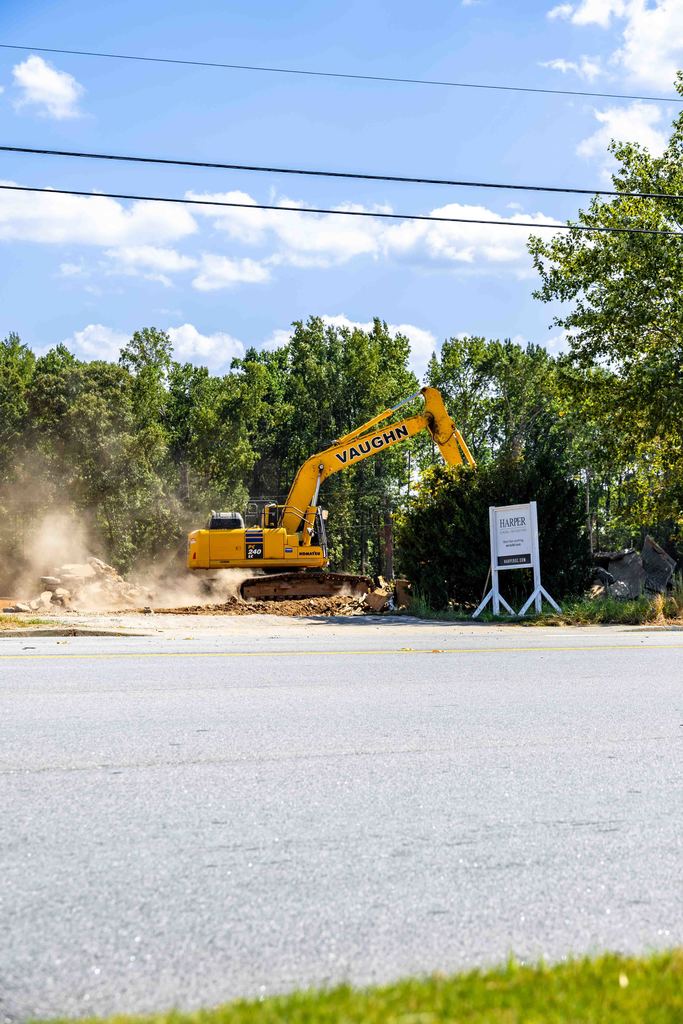 machinery at construction site