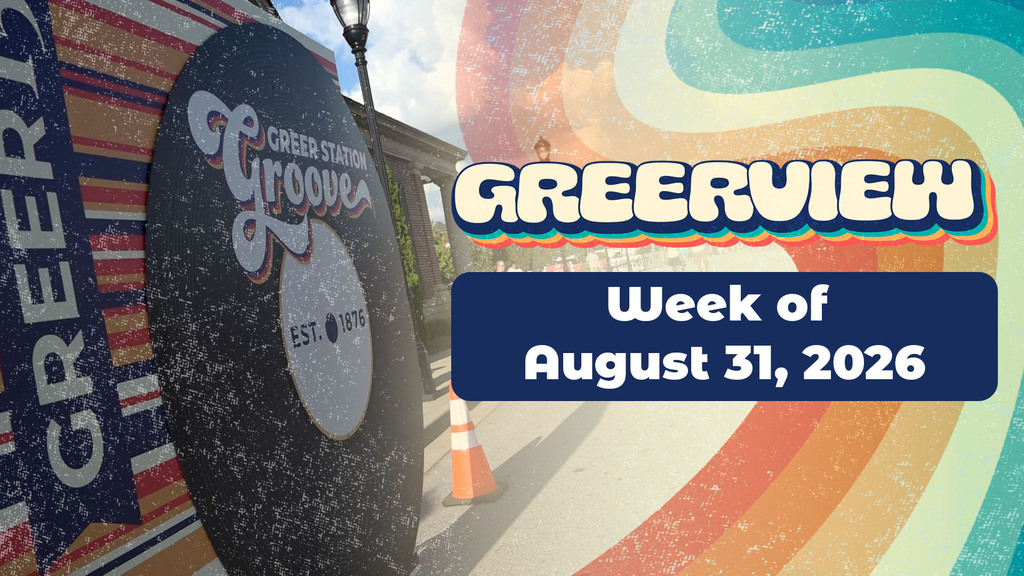 Graphic says Greerview: Week of August 31, 2026
