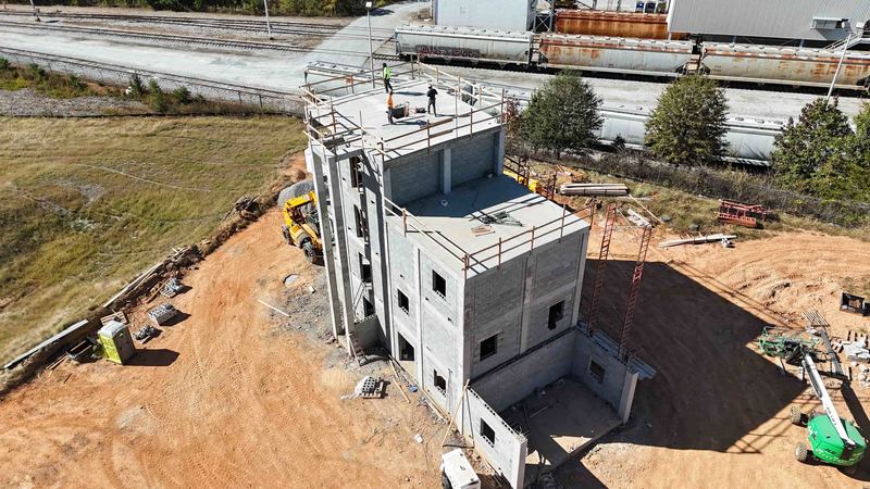 Public Safety Training Center Fire Tower construction