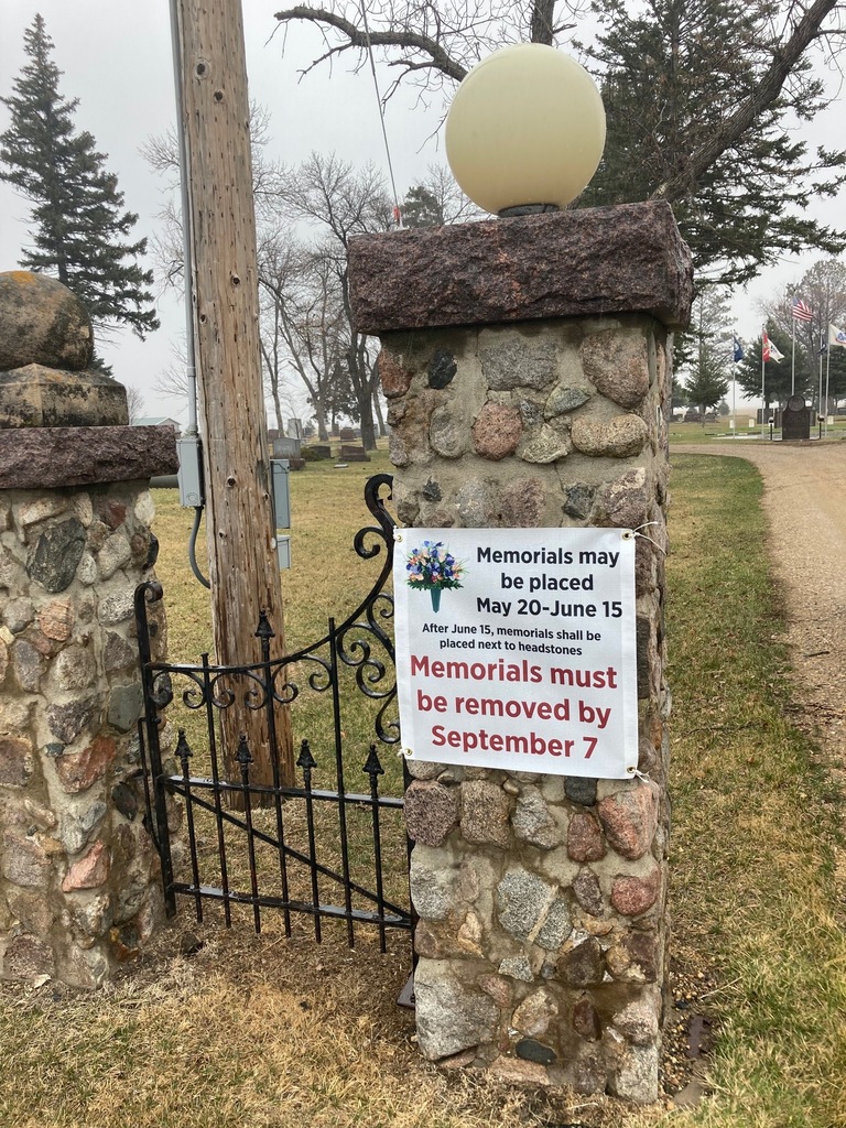 Memorials must be removed by September 7