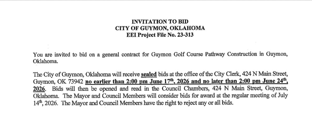 Construction Bid Header