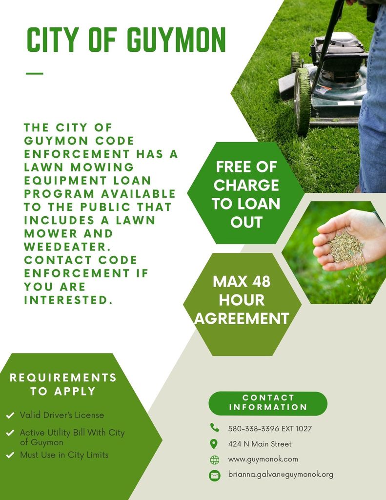 Lawn Care Equipment Free to Borrow