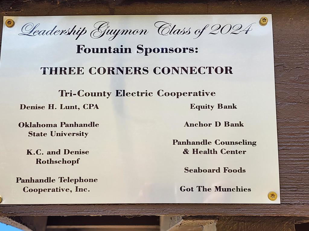 Leadership Guymon Plaque