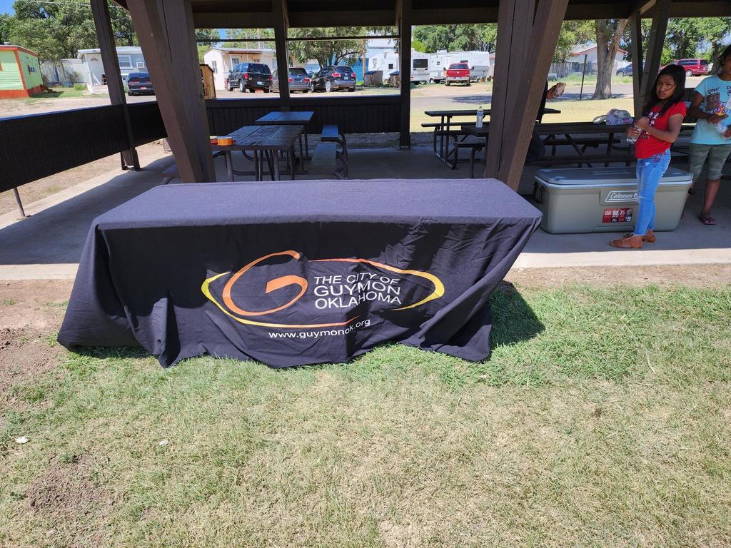 City of Guymon's Booth at Dale Park Ribbon Cutting