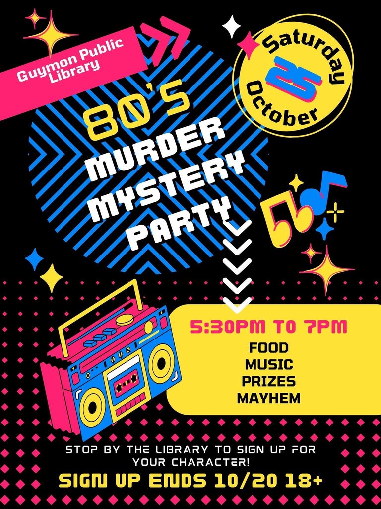 80's Murder Mystery Party
