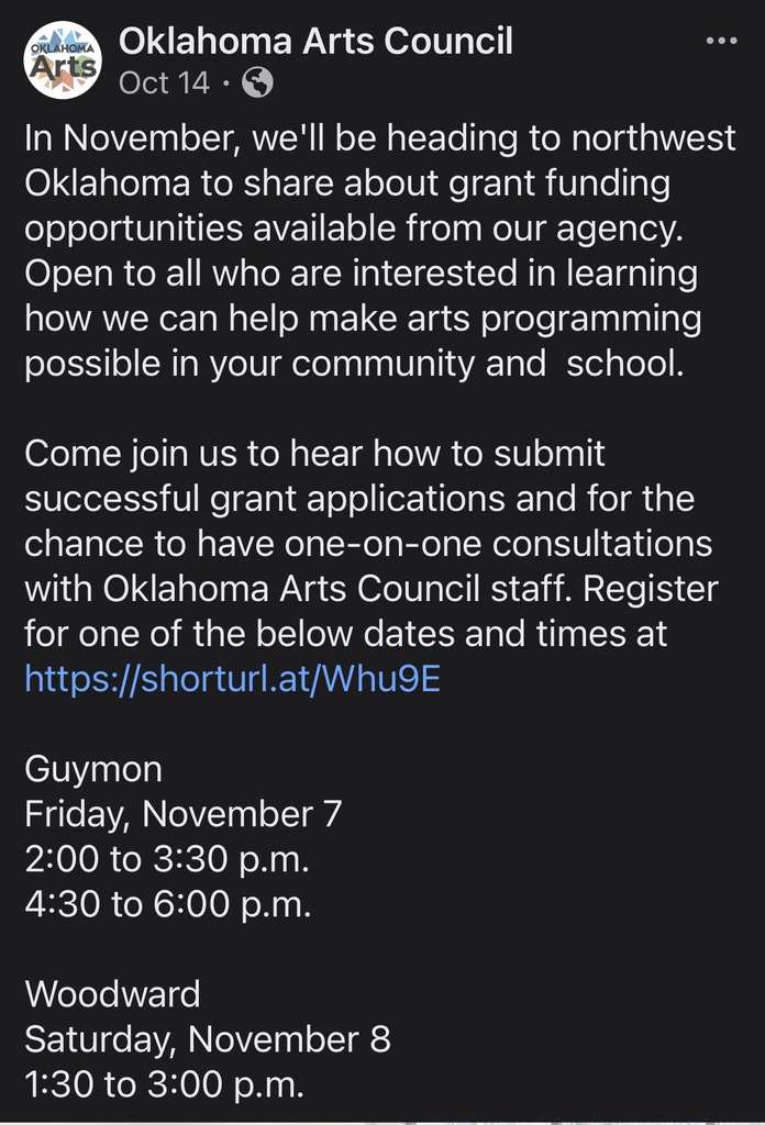 Oklahoma Arts Meeting