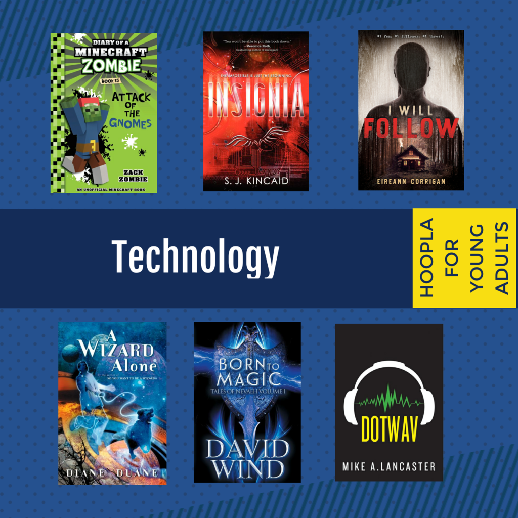 Technology books for young adults on Hoopla