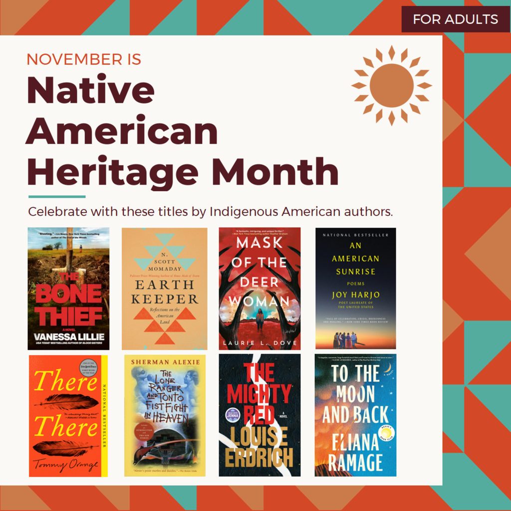 Native American Heritage Month books for adults