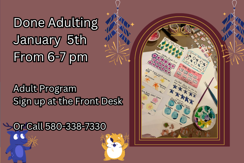 Done Adulting in January at the library