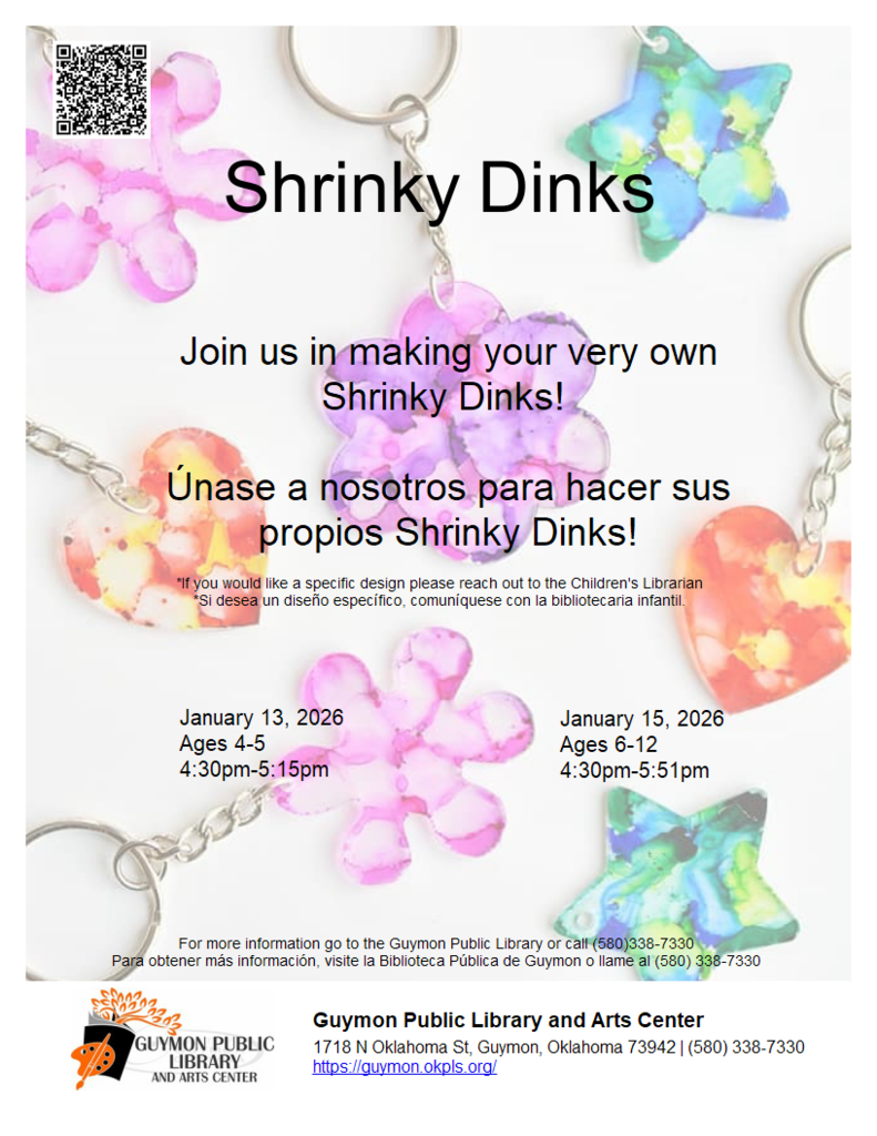 Shrinky dinks at the library