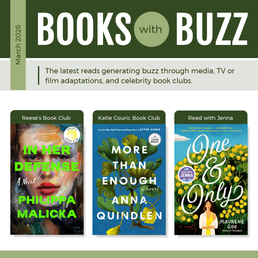 March's Books with Buzz at the library