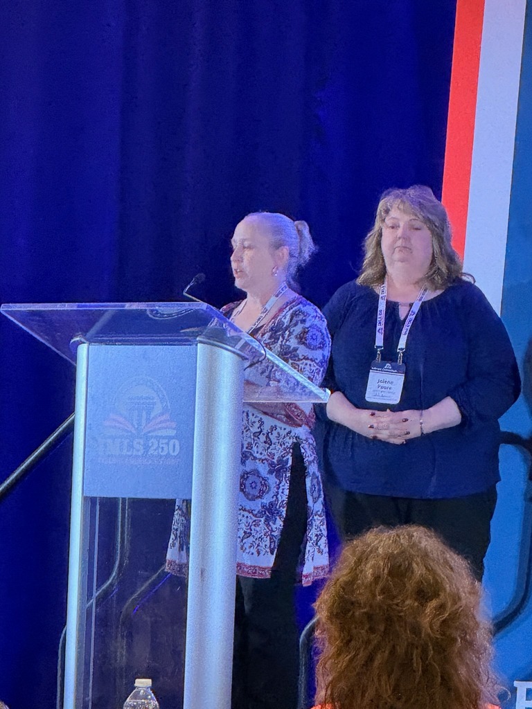 Library Director Blair Henson speaks at the IMLS Convening in Phoenix, Arizona