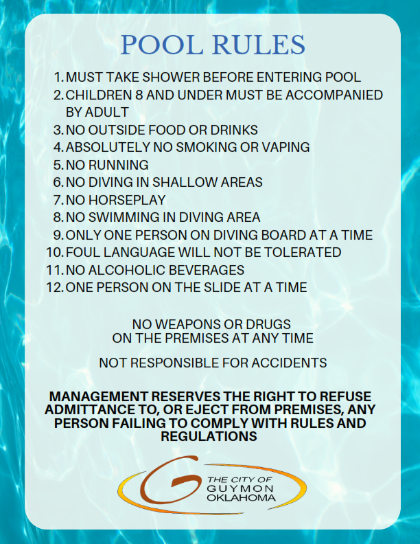 Pool Rules