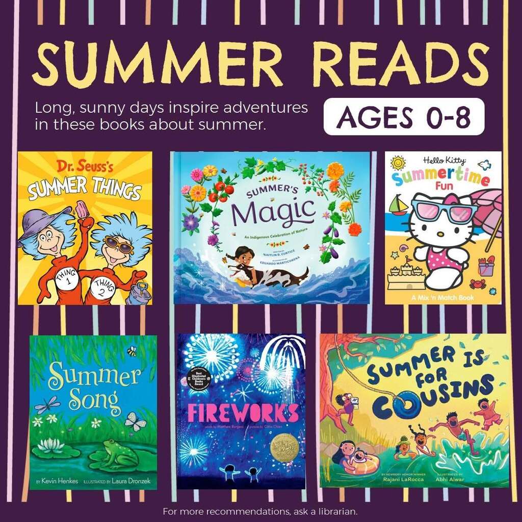 Summer Reads for 0-8 at the Guymon Public Library
